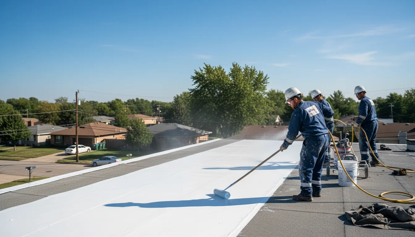Commercial roof coating in Waukee, IA near me